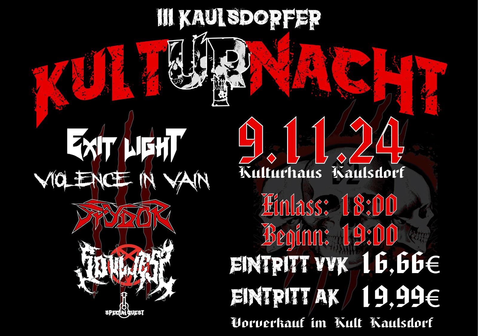 Kulturnacht Kaulsdorf Spydor
